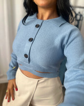 Load image into Gallery viewer, BLUE SWEATER TOP
