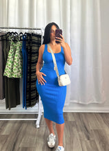 Load image into Gallery viewer, BLUE CASUAL DRESS
