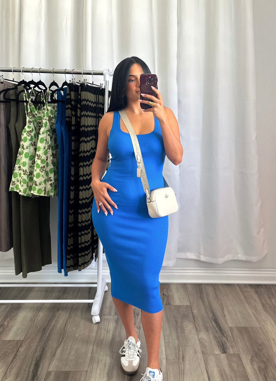 BLUE CASUAL DRESS