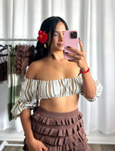 Load image into Gallery viewer, OLIVE OFF SHOULDER TOP
