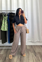Load image into Gallery viewer, BROWN LINEN PANTS
