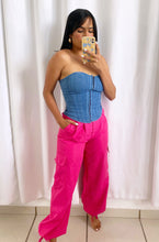 Load image into Gallery viewer, &quot;LUCIA&quot; DENIM CORSET
