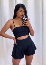 Load image into Gallery viewer, &quot;VIVIANA&quot; BLACK ROMPER
