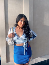Load image into Gallery viewer, &quot;BLUE WAVES &quot; DENIM SKIRT
