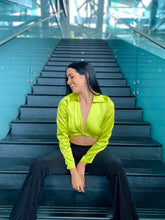 Load image into Gallery viewer, &quot;JUNGLE&quot; SATIN TOP
