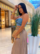 Load image into Gallery viewer, &quot;LIVING IN DENIM&quot; CROP TOP
