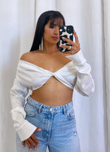 Load image into Gallery viewer, &quot;LET IT SNOW&quot; SATIN TOP
